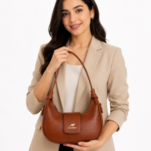 Women’s Fancy Soft Leather Handbag with Belt | Stylish Small Shoulder Bag for Women